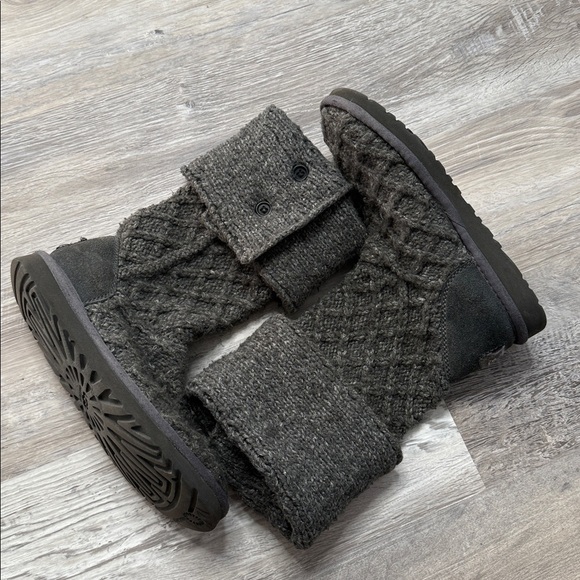 UGG Shoes - UGG Australia Classic Lattice Cardy Boot Tall Size 6 Women's Color Charcoal Grey